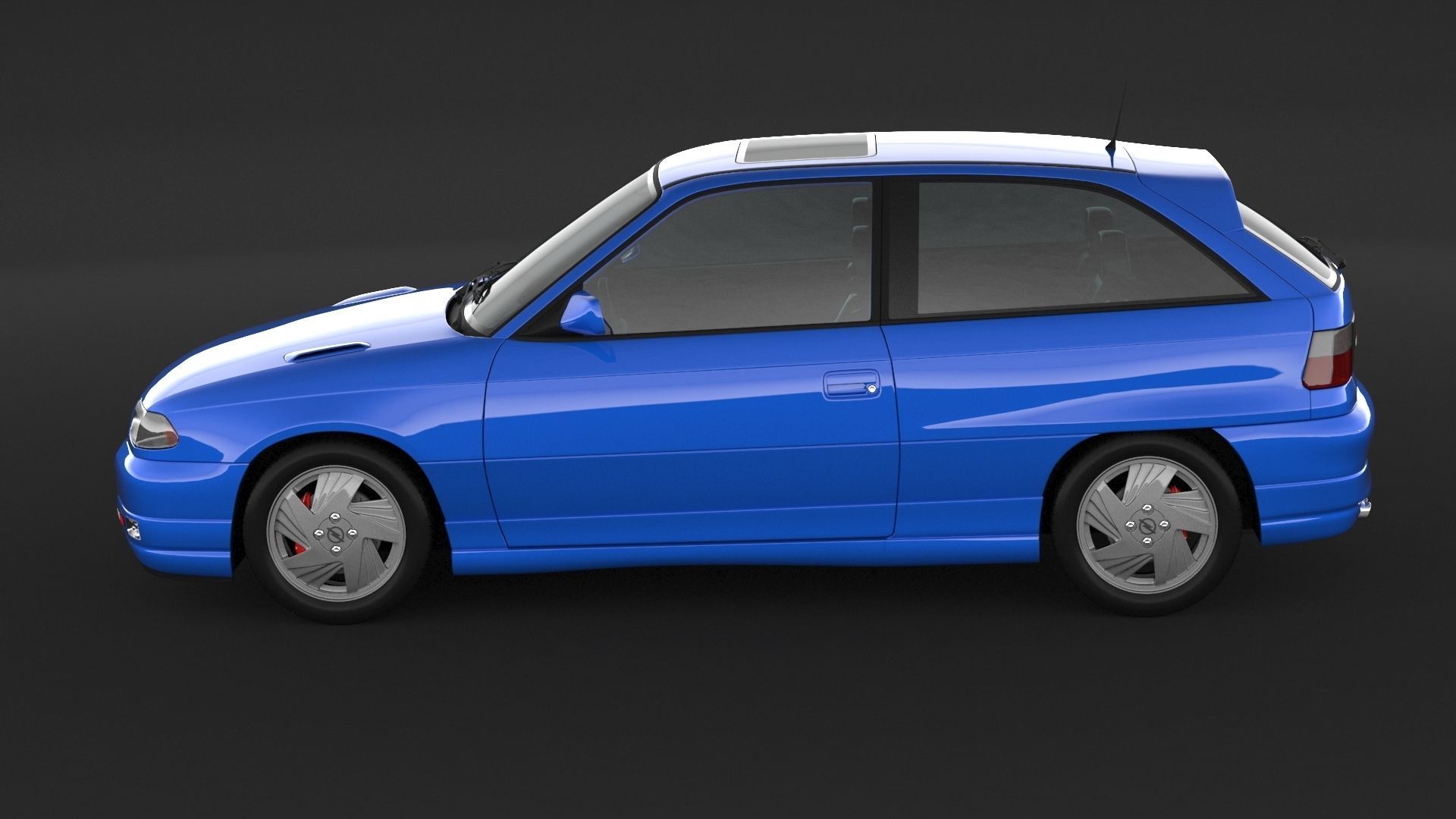 Opel Astra GSI 3D model_4