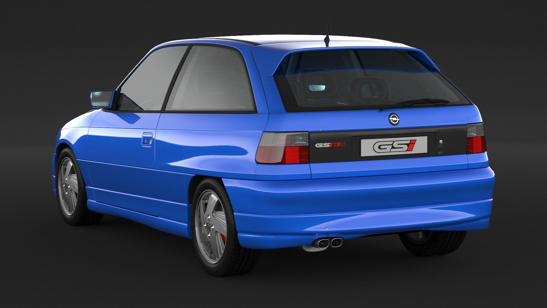 Opel Astra GSI 3D model_3