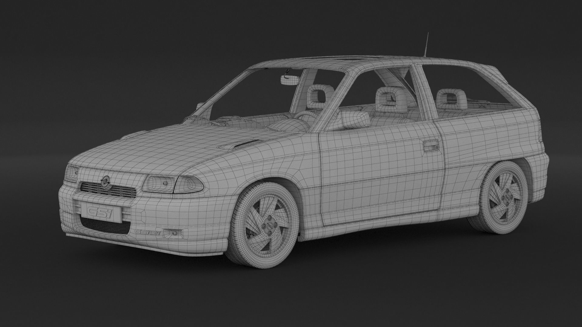 Opel Astra GSI 3D model_7