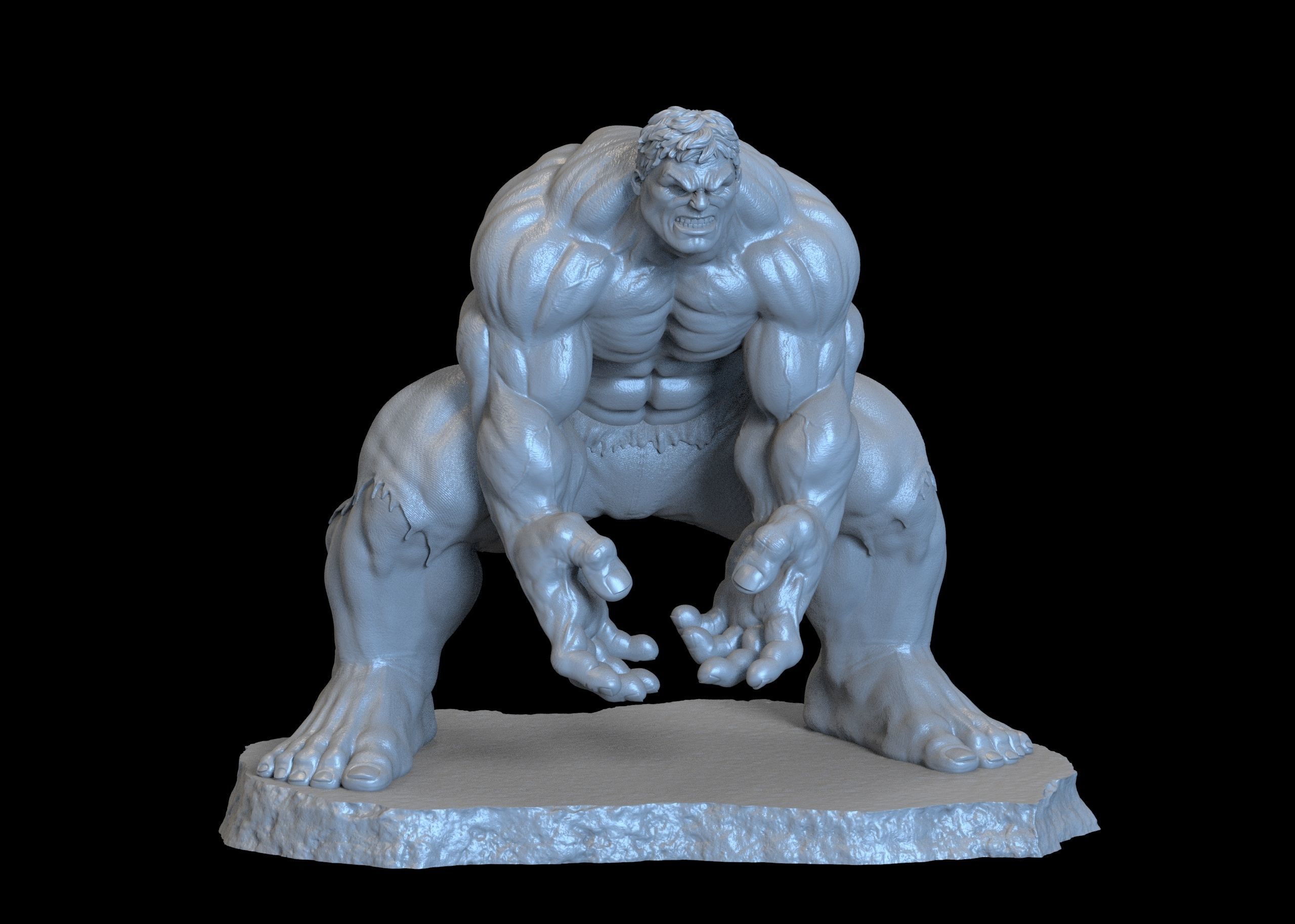 Hulk- 3D print model_12
