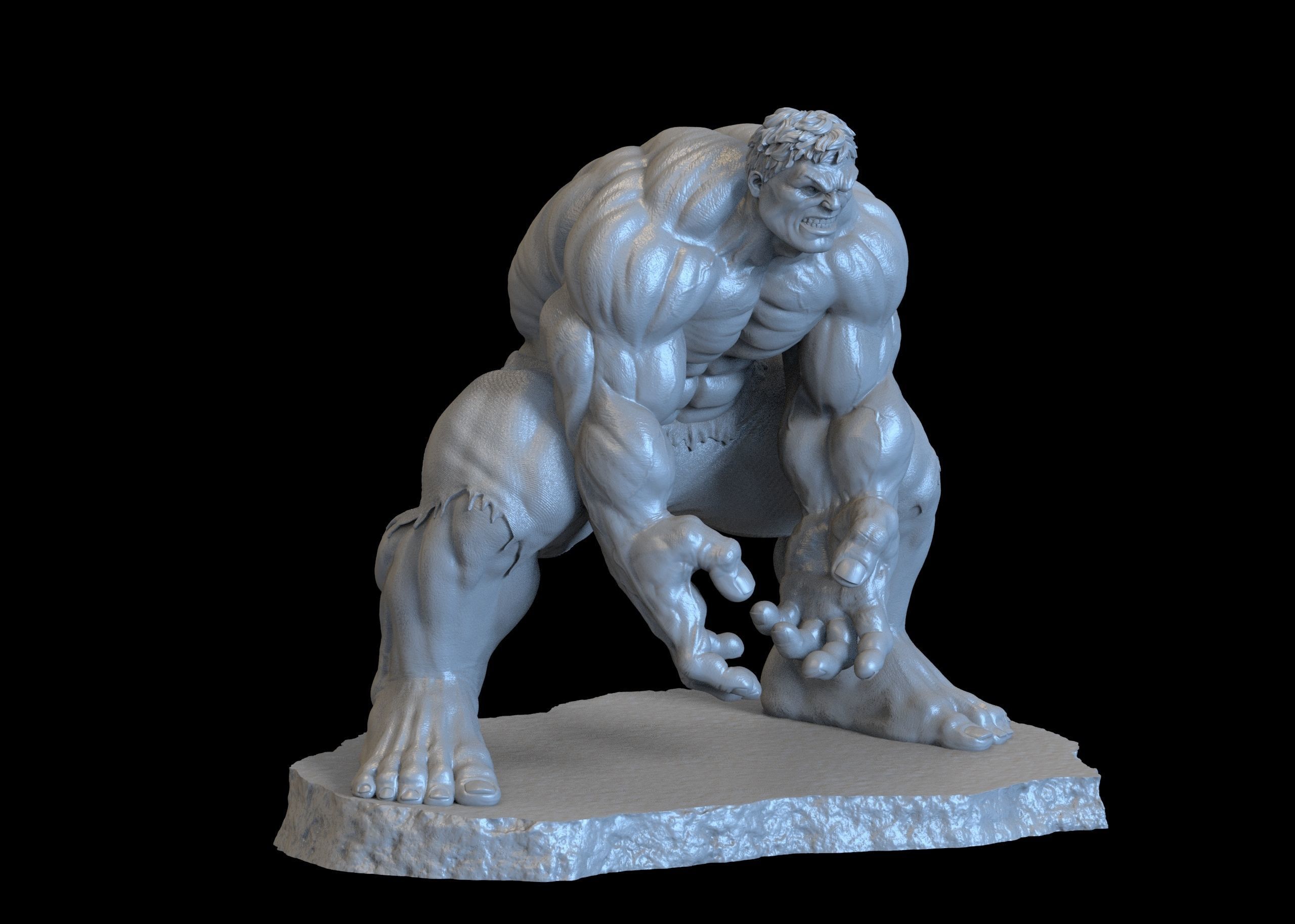 Hulk- 3D print model_13