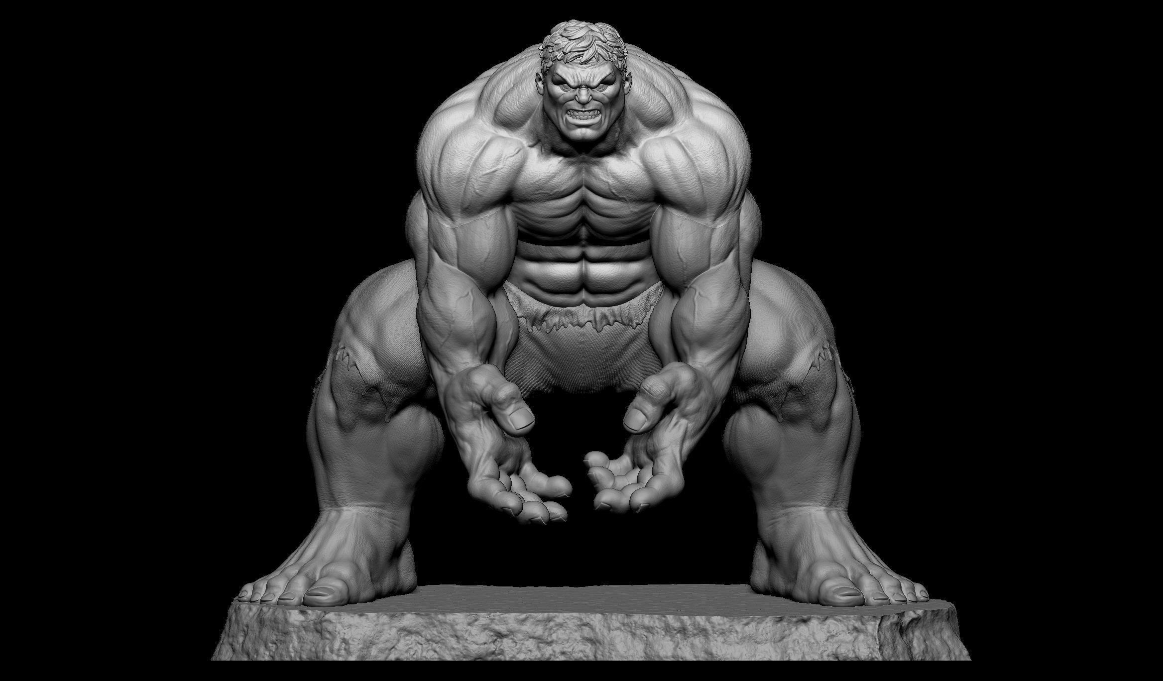 Hulk- 3D print model_4