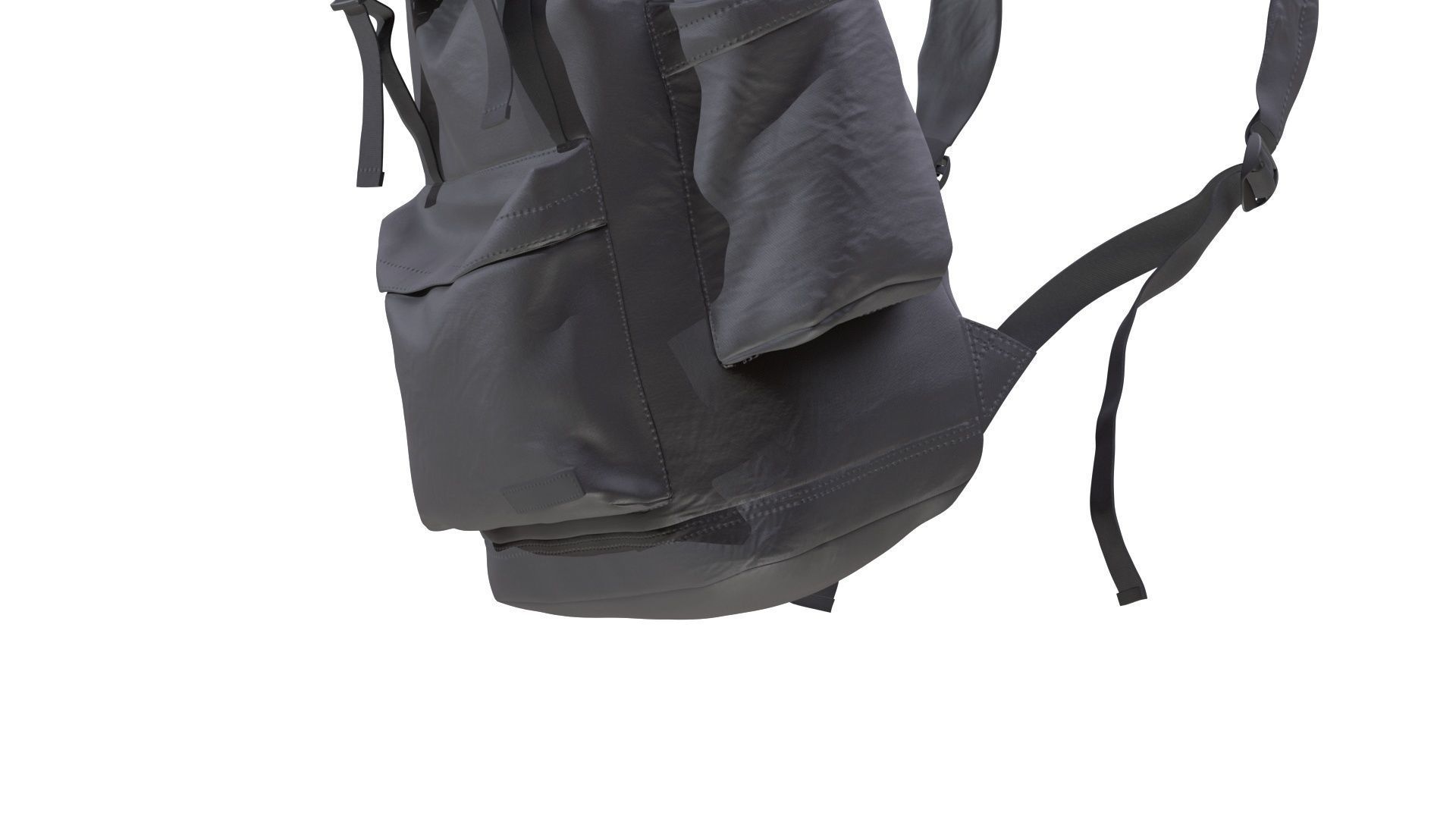 Backpack Low-poly 3D model_9