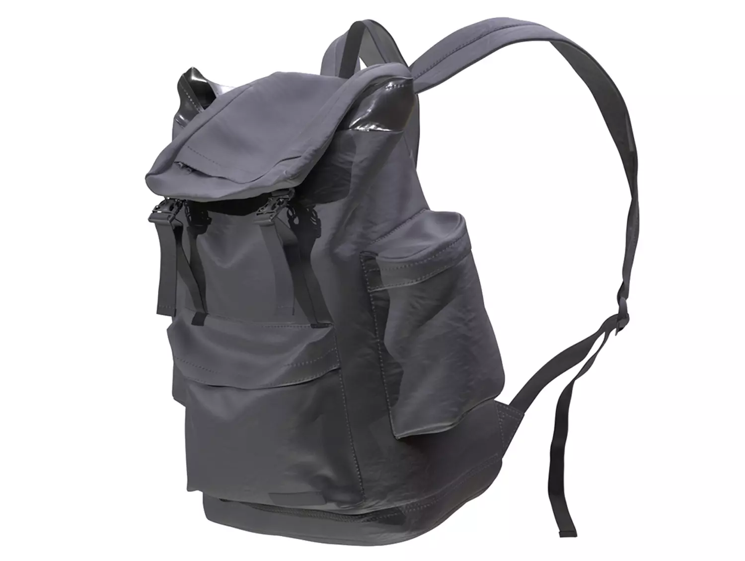 Backpack Low-poly 3D model_0