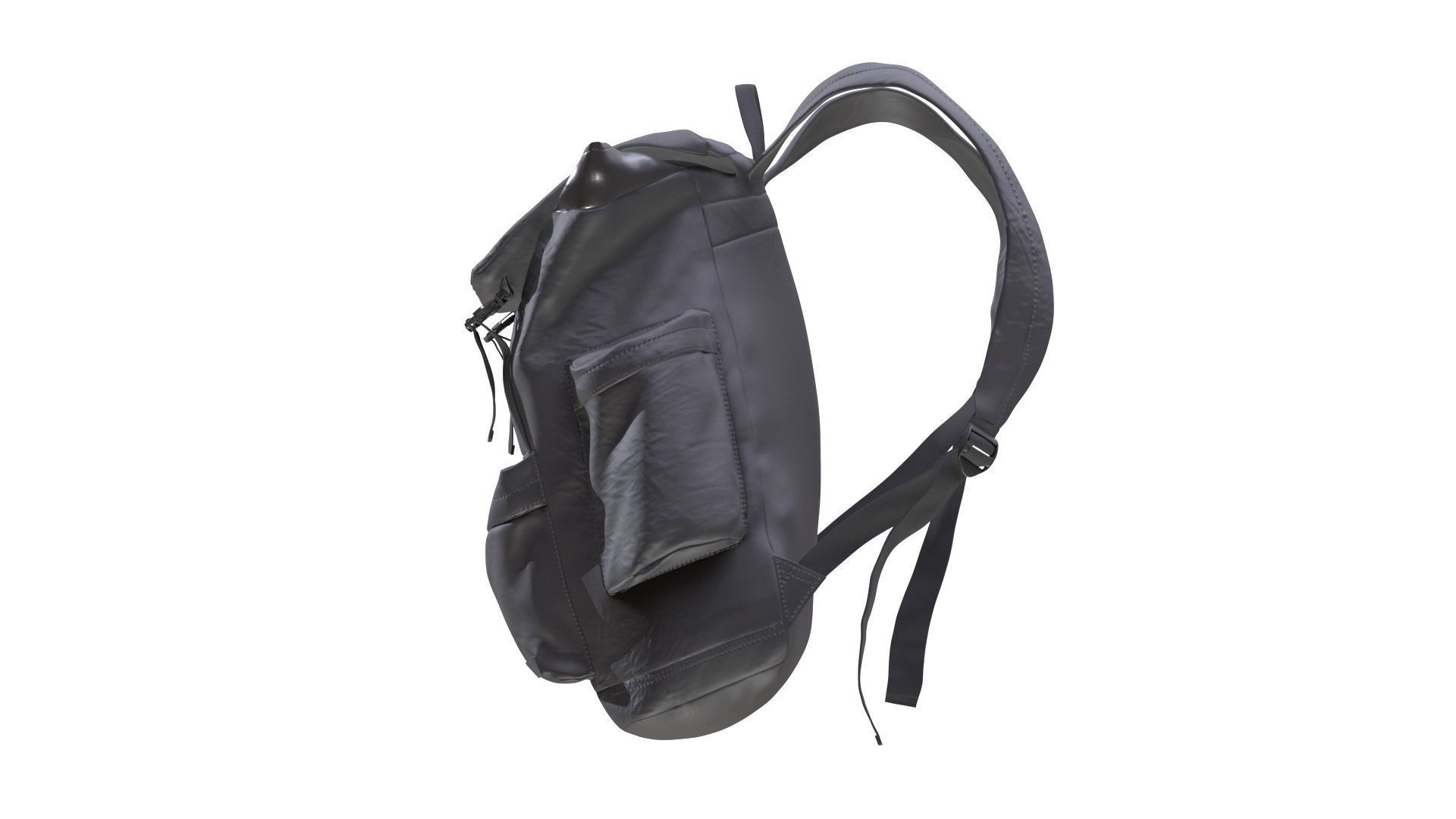 Backpack Low-poly 3D model_6