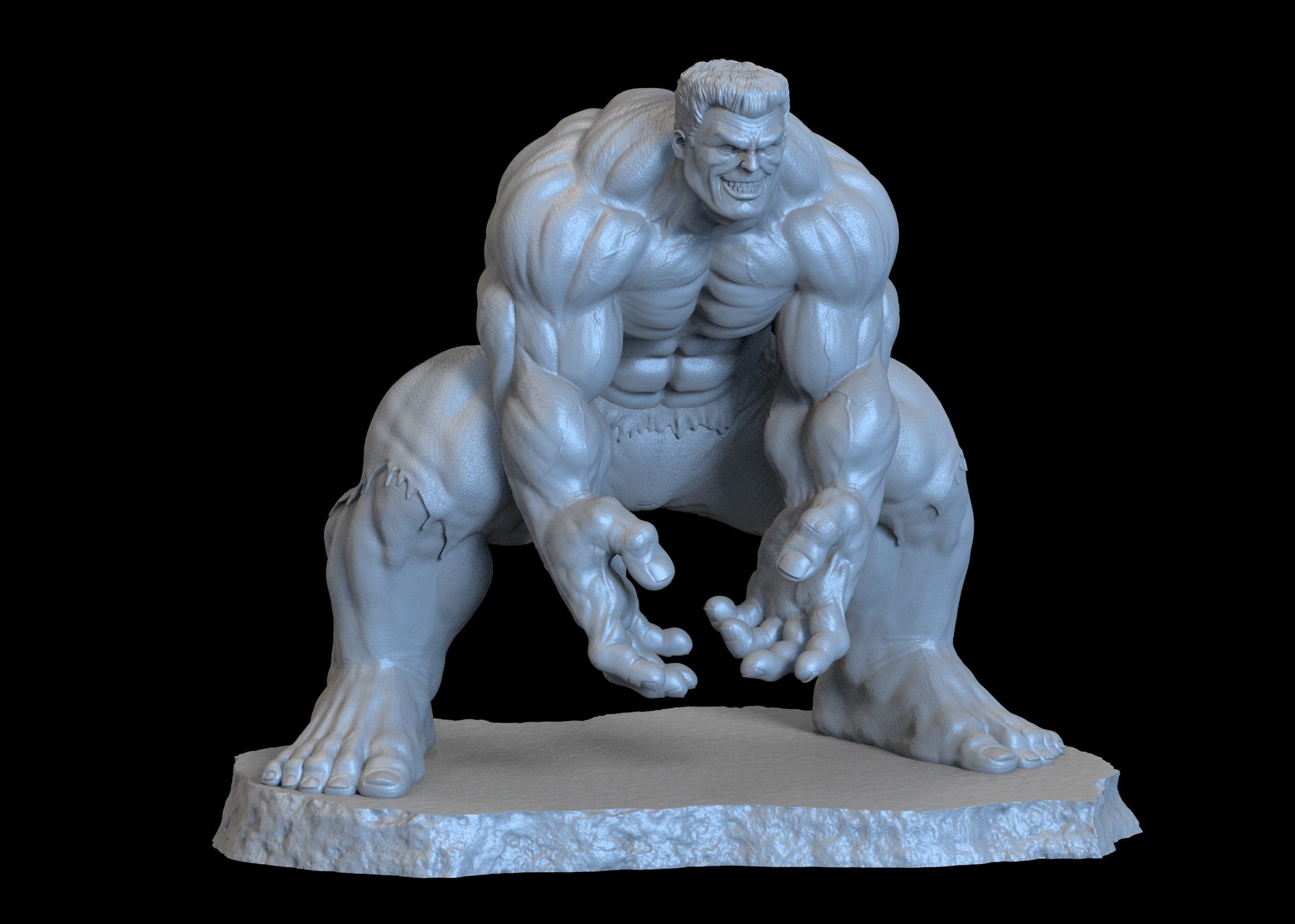 Red Hulk 3D print model_3