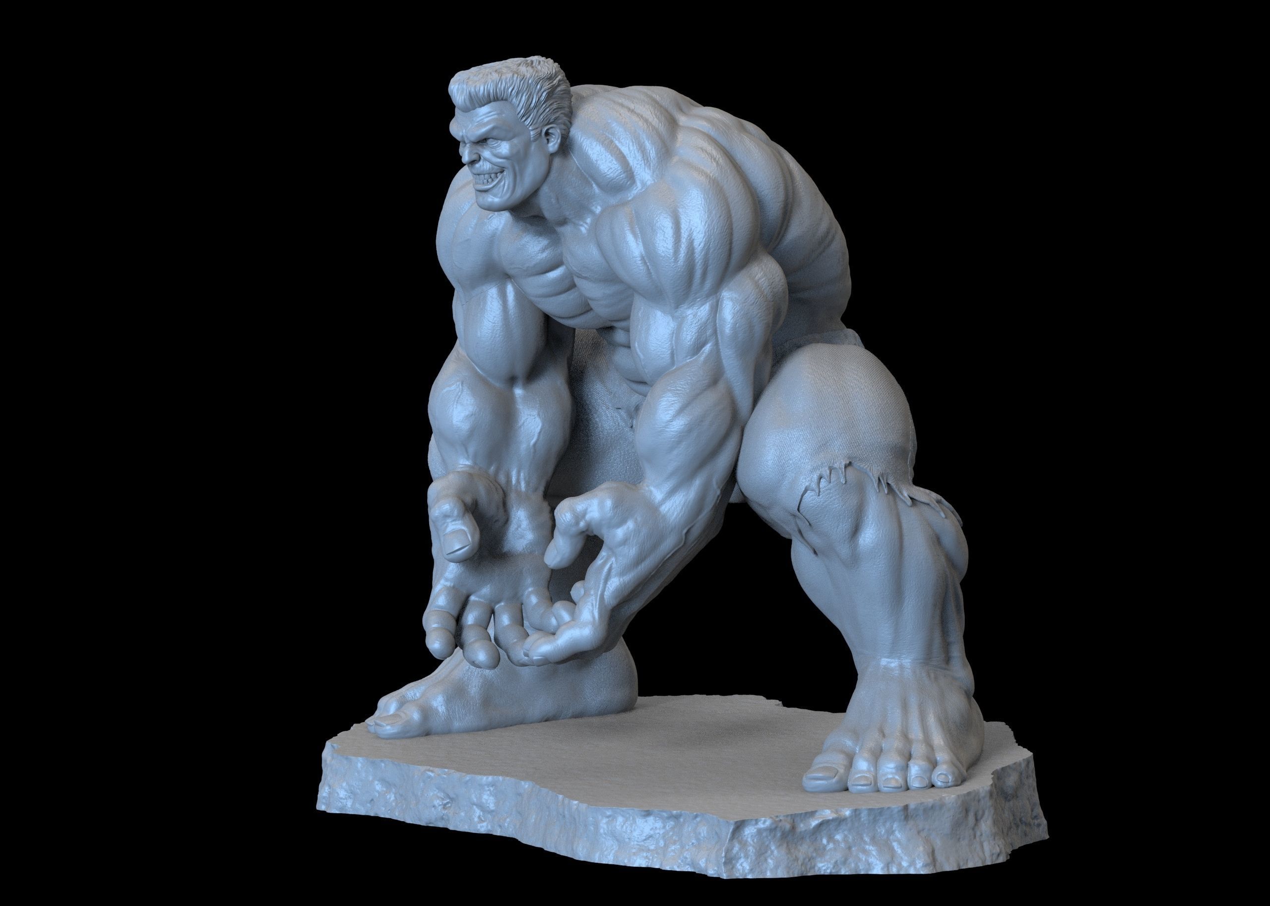 Red Hulk 3D print model_1