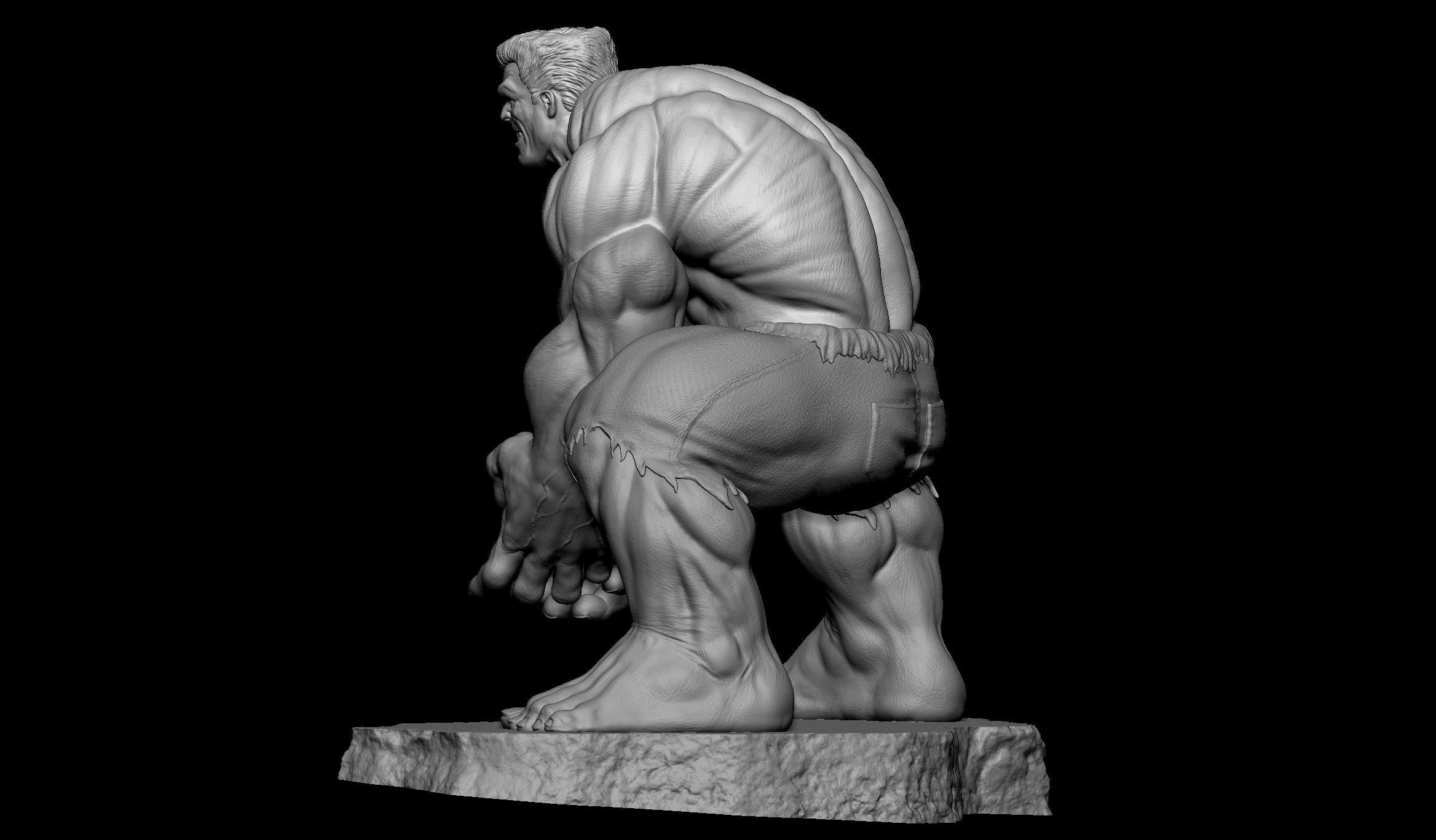Red Hulk 3D print model_14