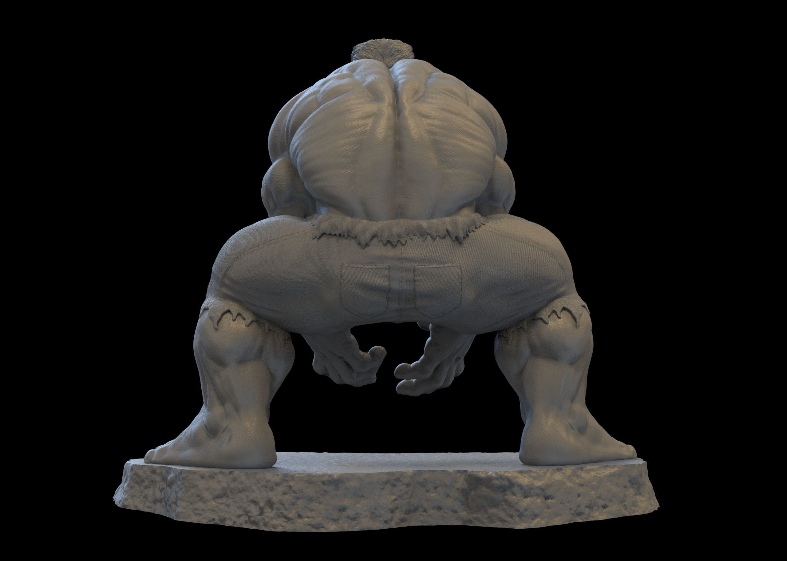 Red Hulk 3D print model_7