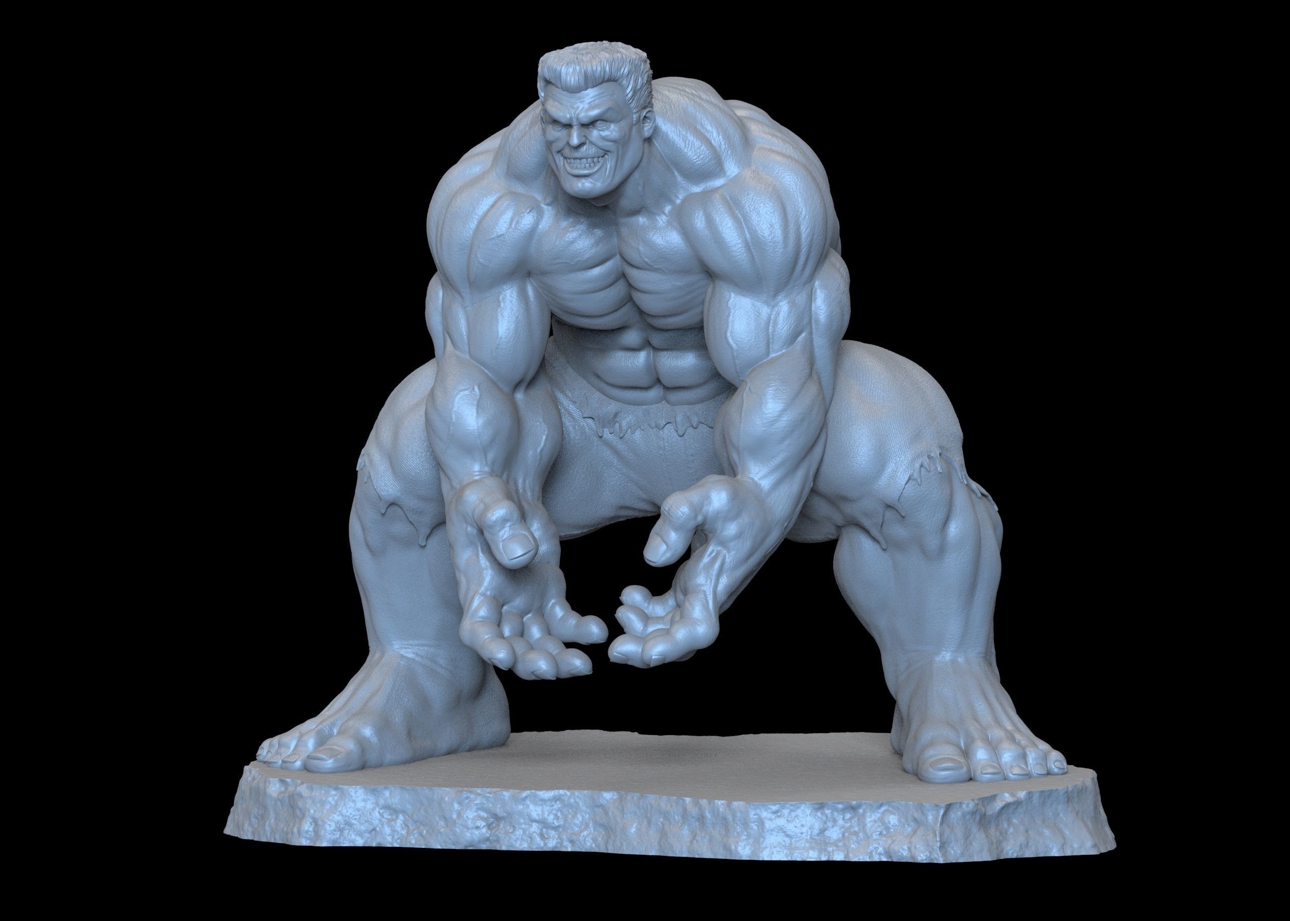 Red Hulk 3D print model_2