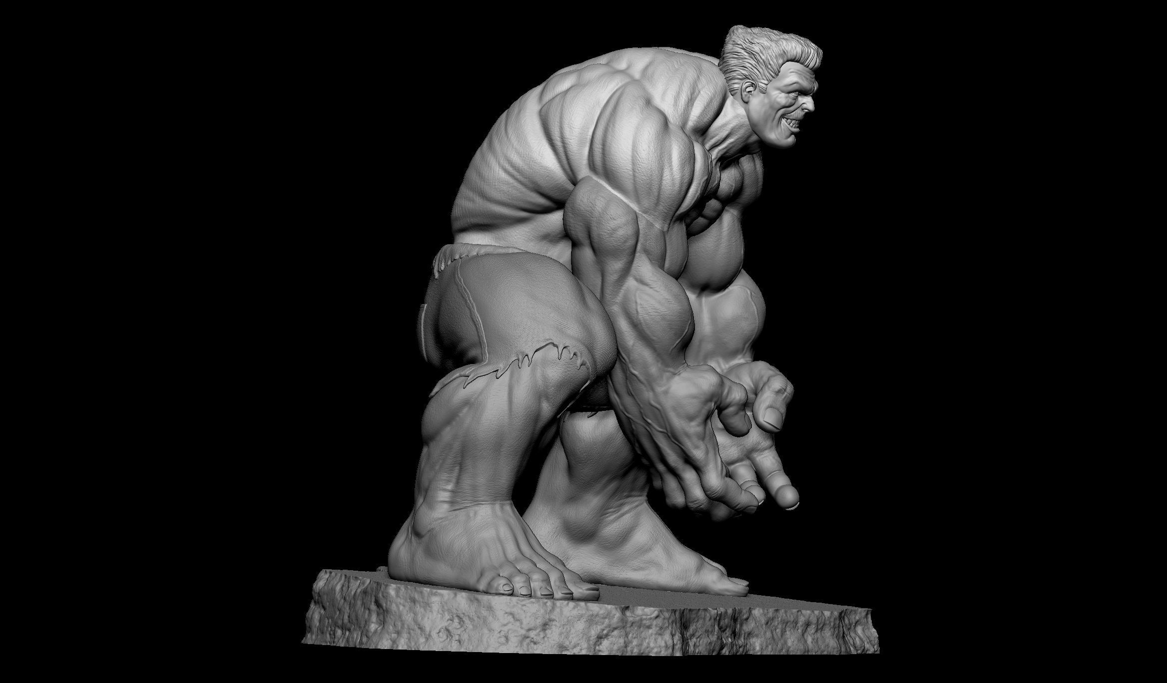 Red Hulk 3D print model_12