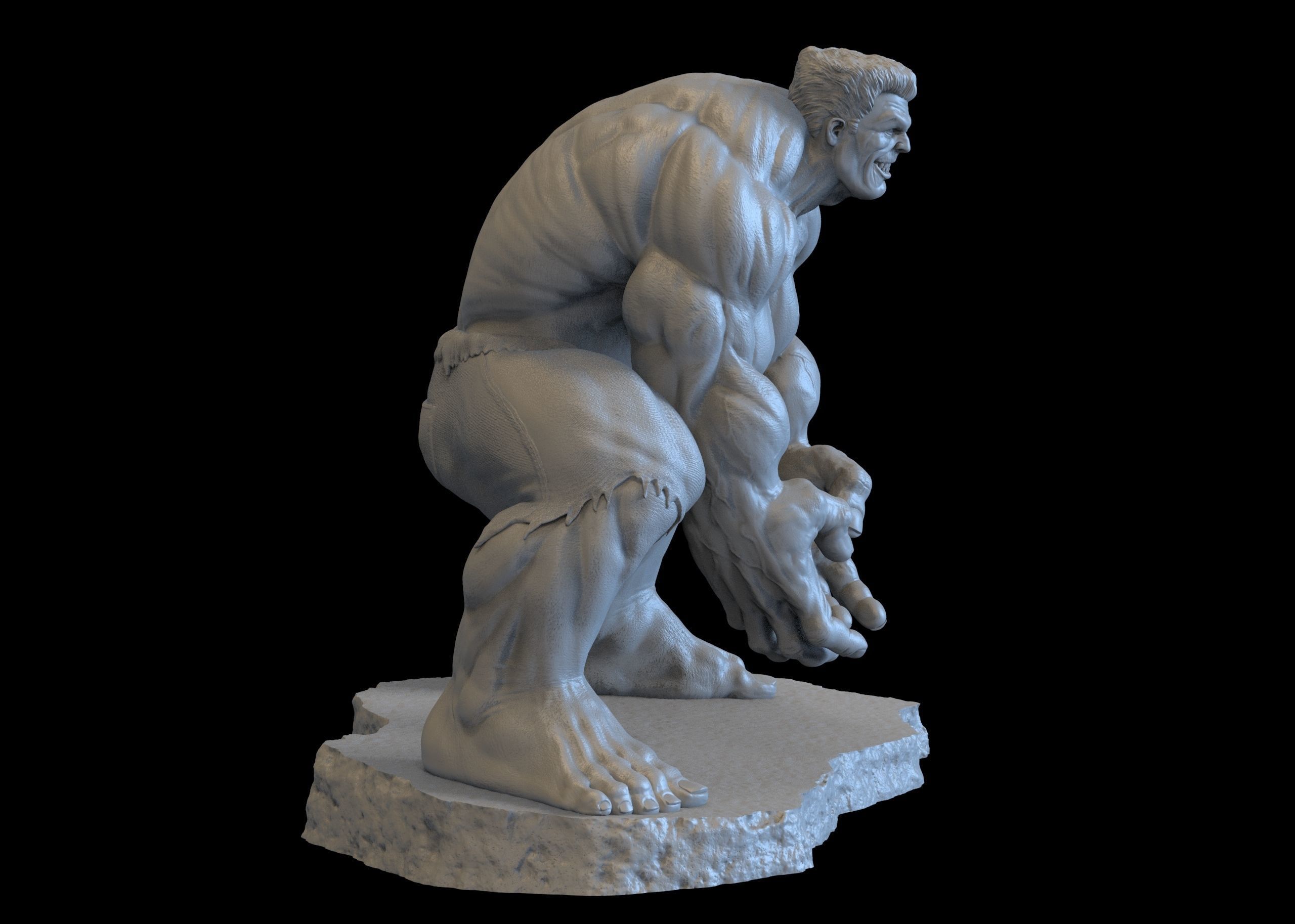 Red Hulk 3D print model_5