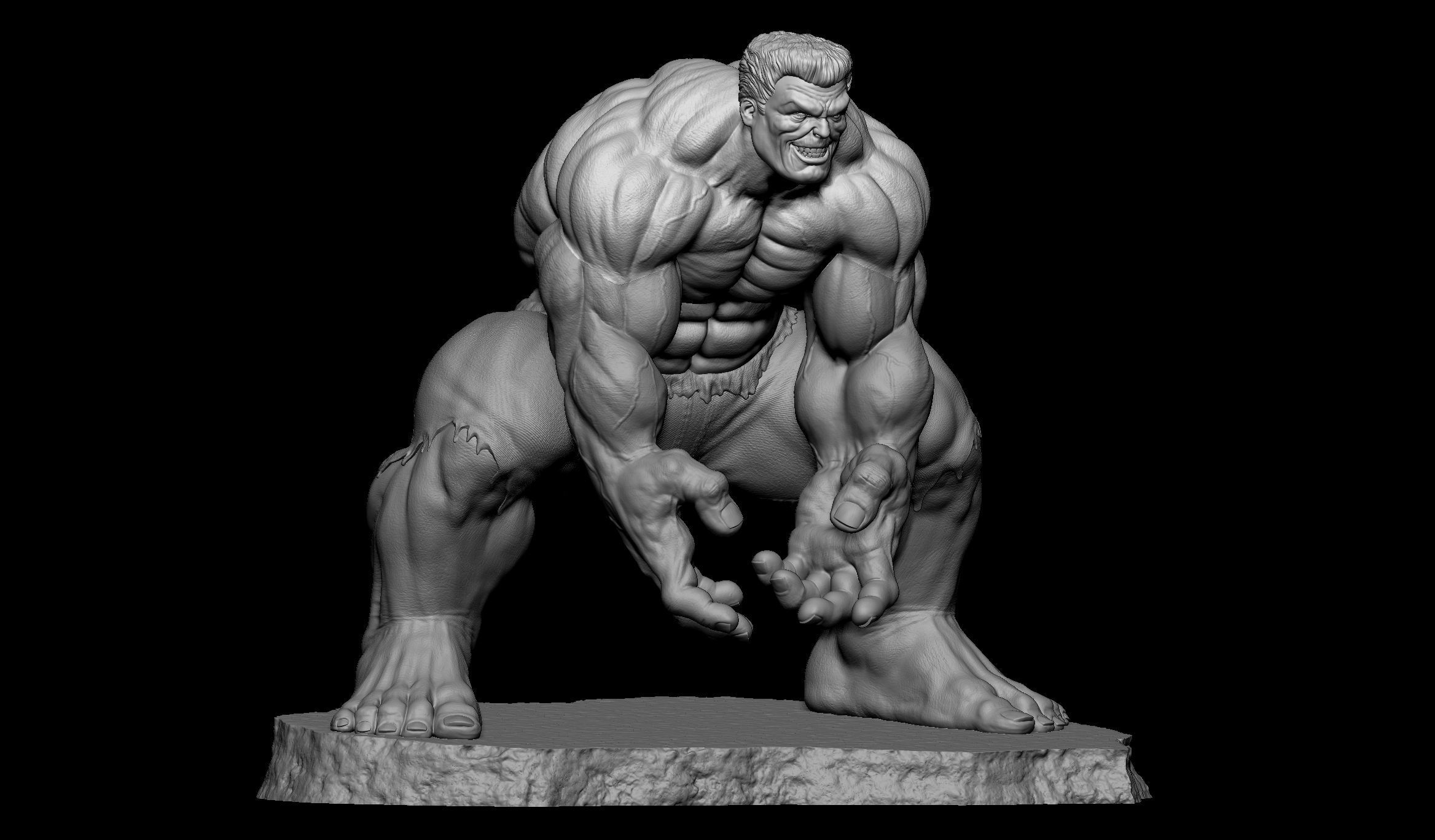 Red Hulk 3D print model_13
