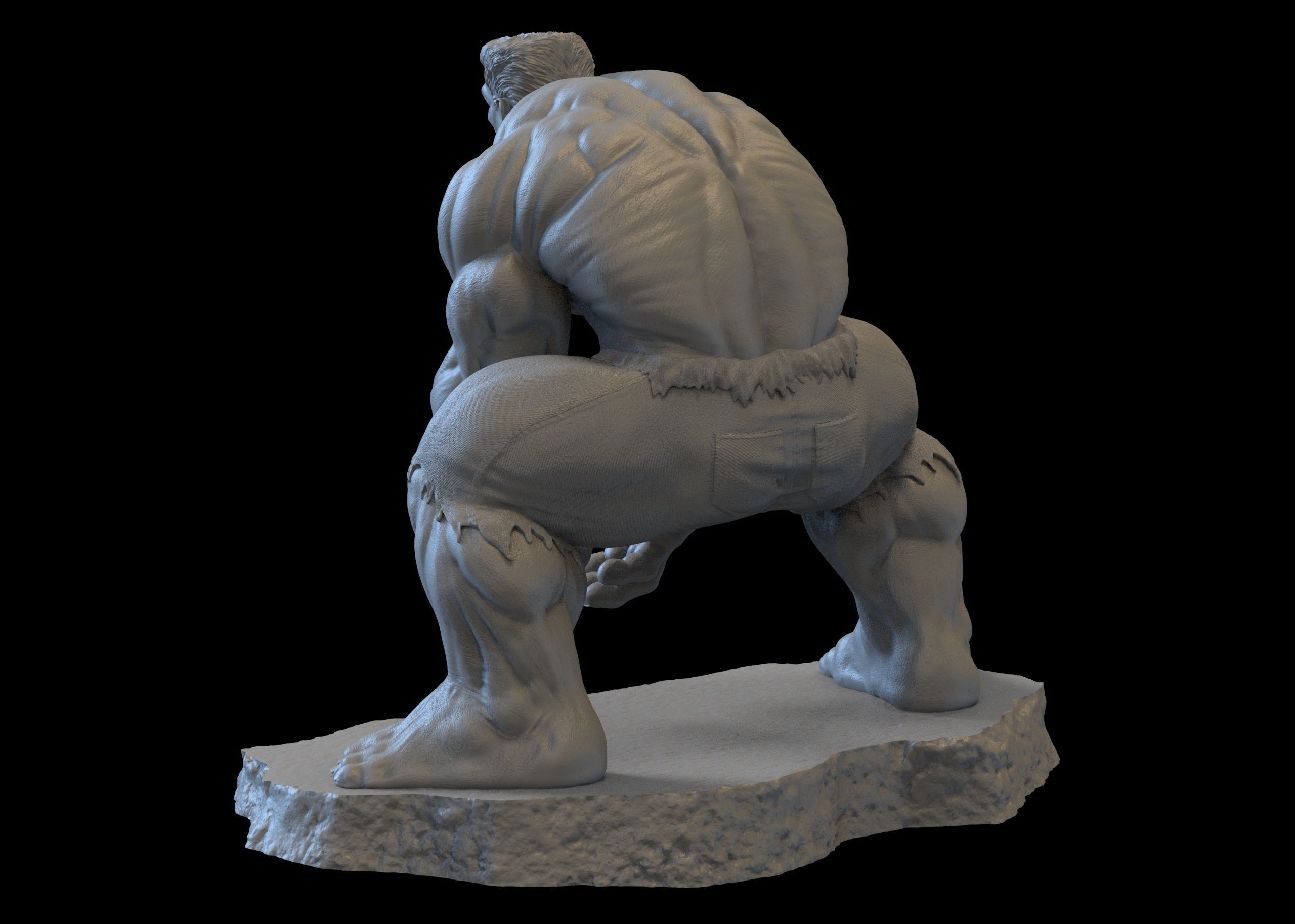 Red Hulk 3D print model_8
