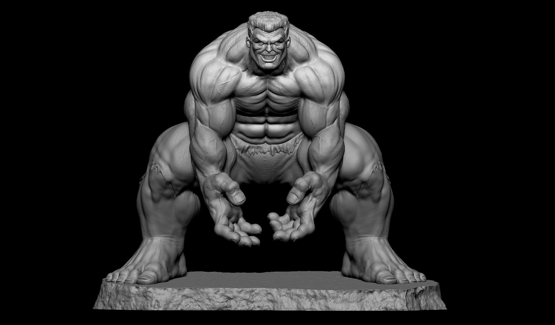 Red Hulk 3D print model_15