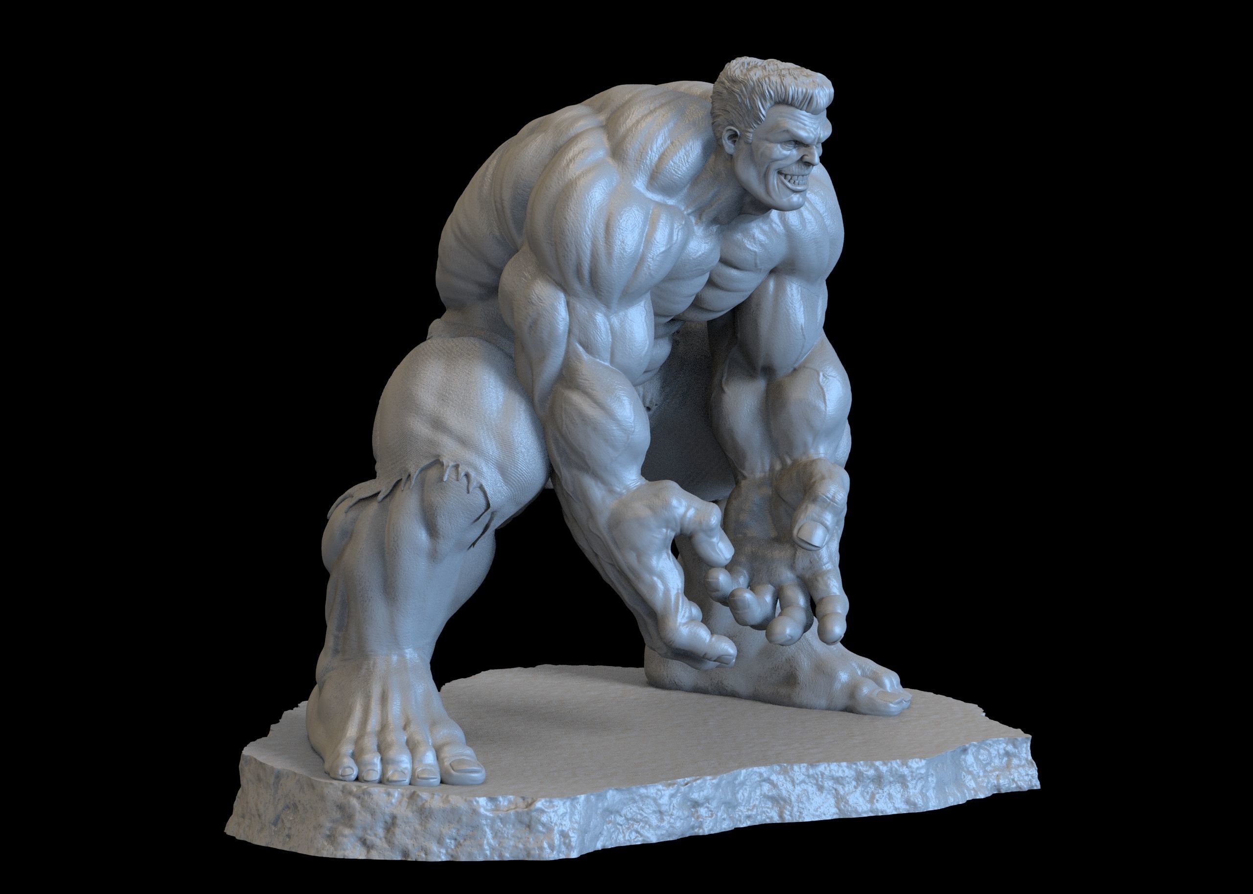 Red Hulk 3D print model_4