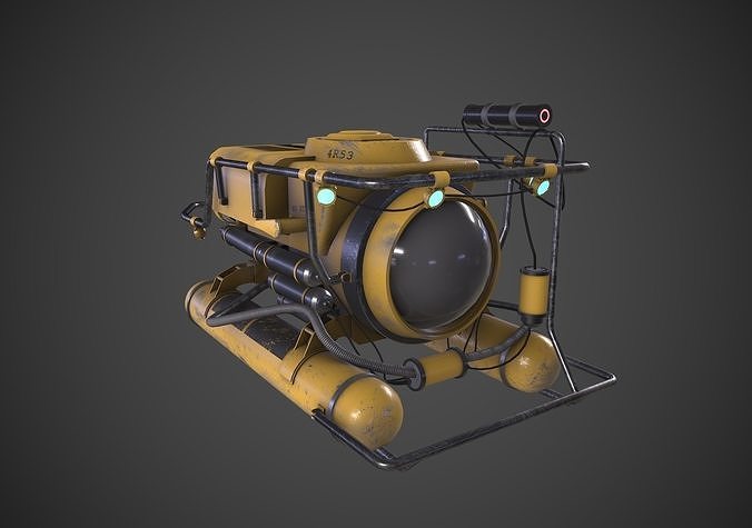 Submarine Low-poly 3D model