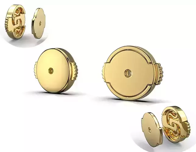 earrings alpa system back cartier Guardian Earring Fittings 3D print model
