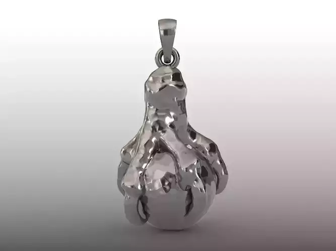 large abstract eagle claw ball pendant 3D print model