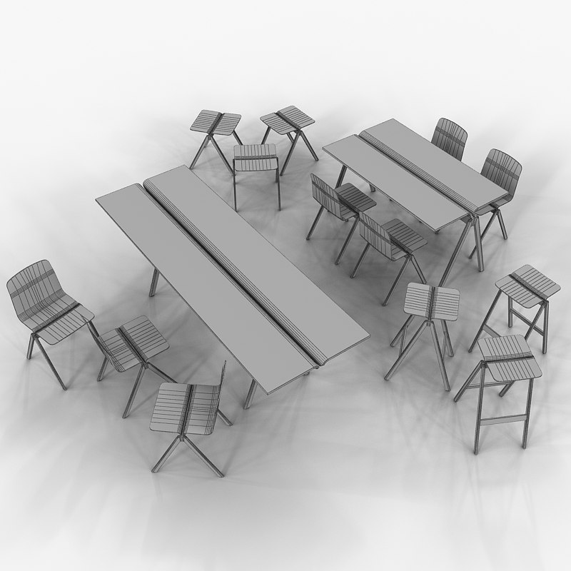 Copenhagen Collection by Ronan and Evan Bouroullec for Hay 3D model_9