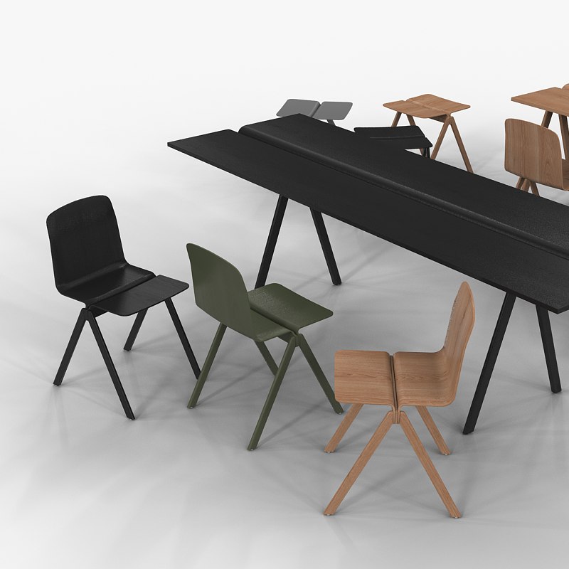 Copenhagen Collection by Ronan and Evan Bouroullec for Hay 3D model_2