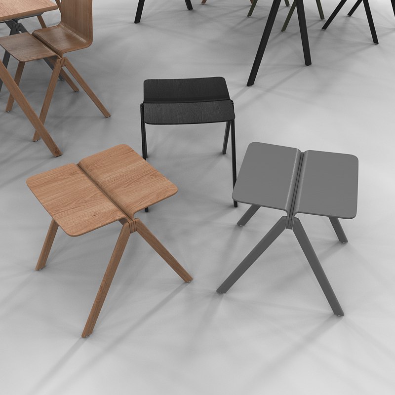 Copenhagen Collection by Ronan and Evan Bouroullec for Hay 3D model_3