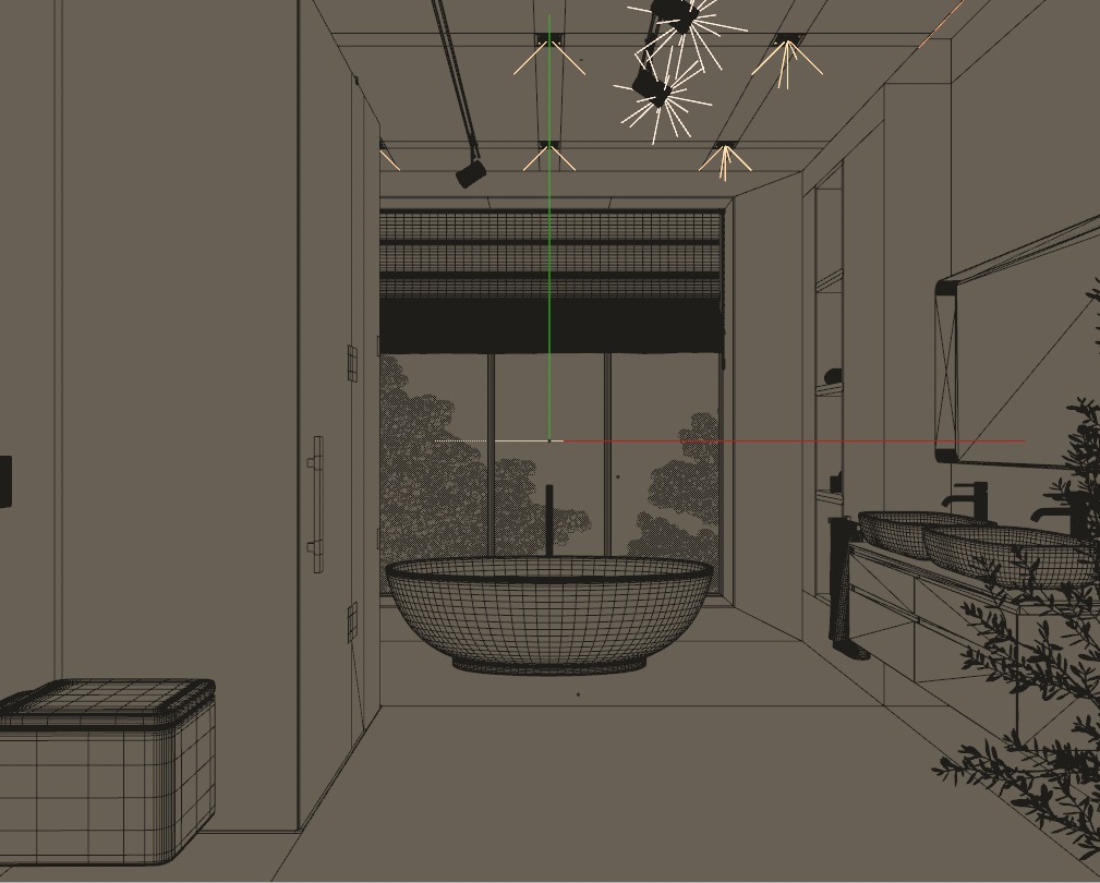 German modern bathroom 1 3D model_2