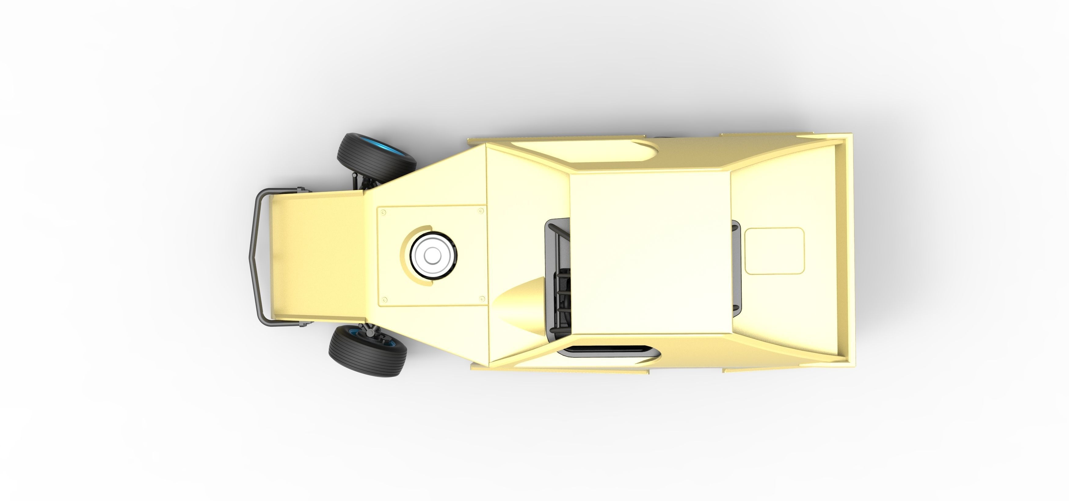 Dirt Modified stock car while turning Scale 1 to 25 3D print model_11