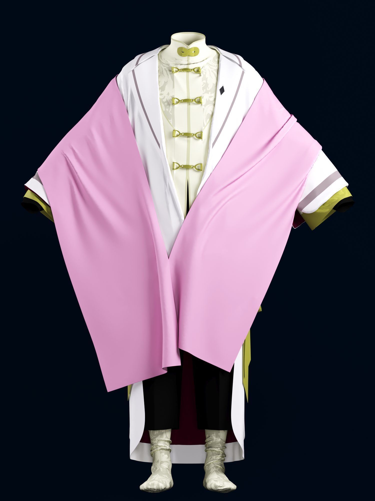 modern traditional model 3D model_1