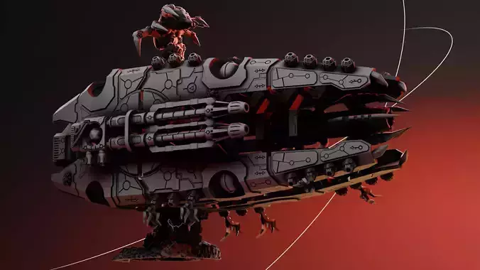 Eternal Dynasty Void Cannon Wargame Proxy Miniature 3D print model