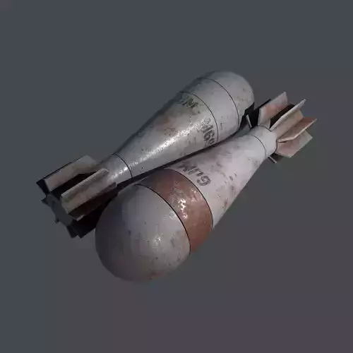 Mortar Projectile 60mm M69 3D model