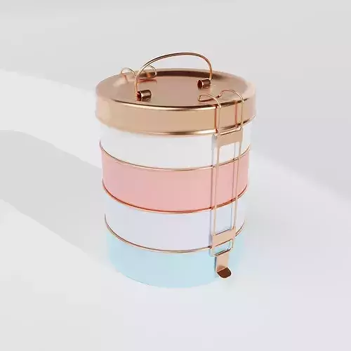 Modern Lunch Box Model 3D model 4