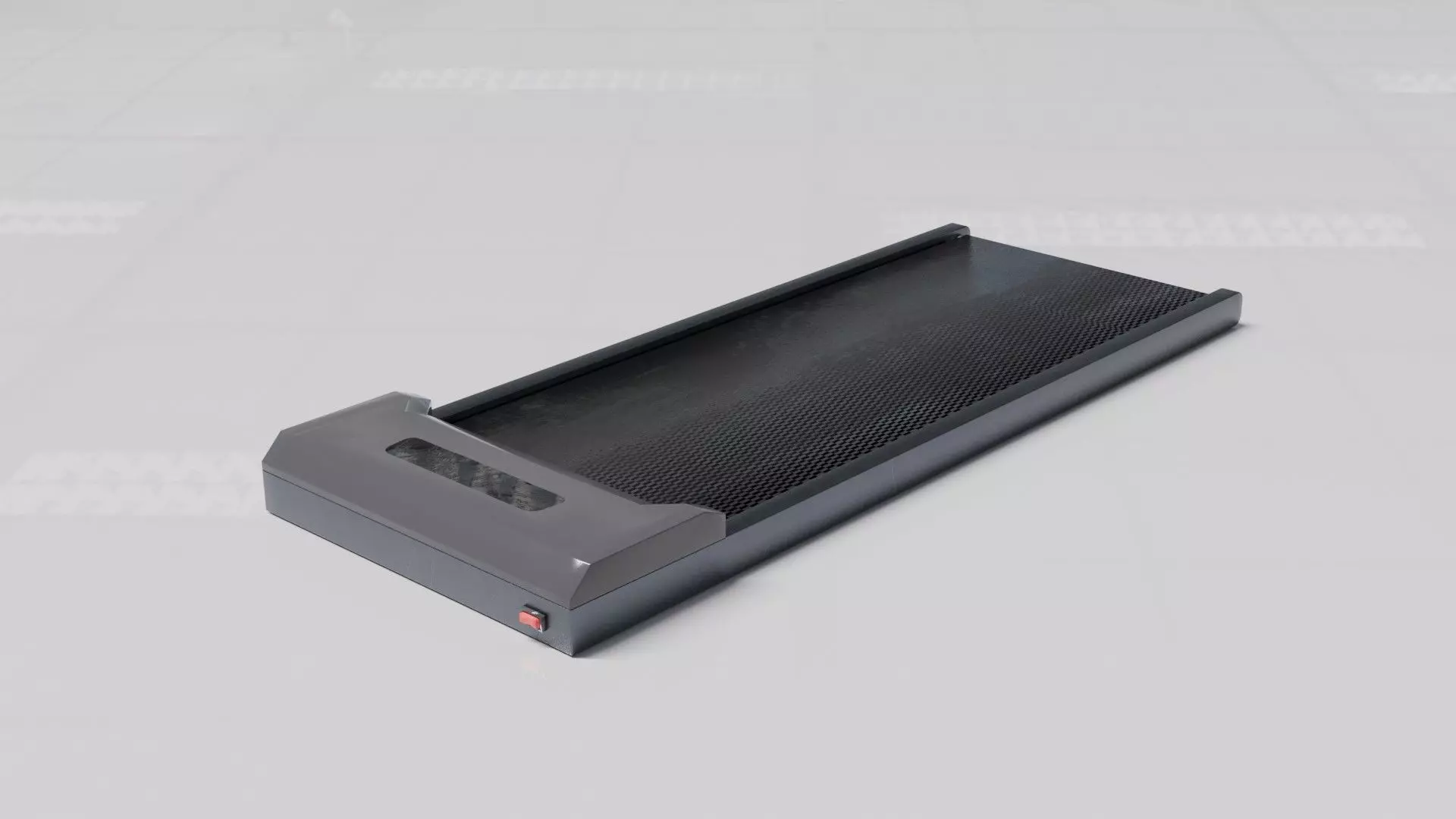 Treadmill Low-poly 3D model_0