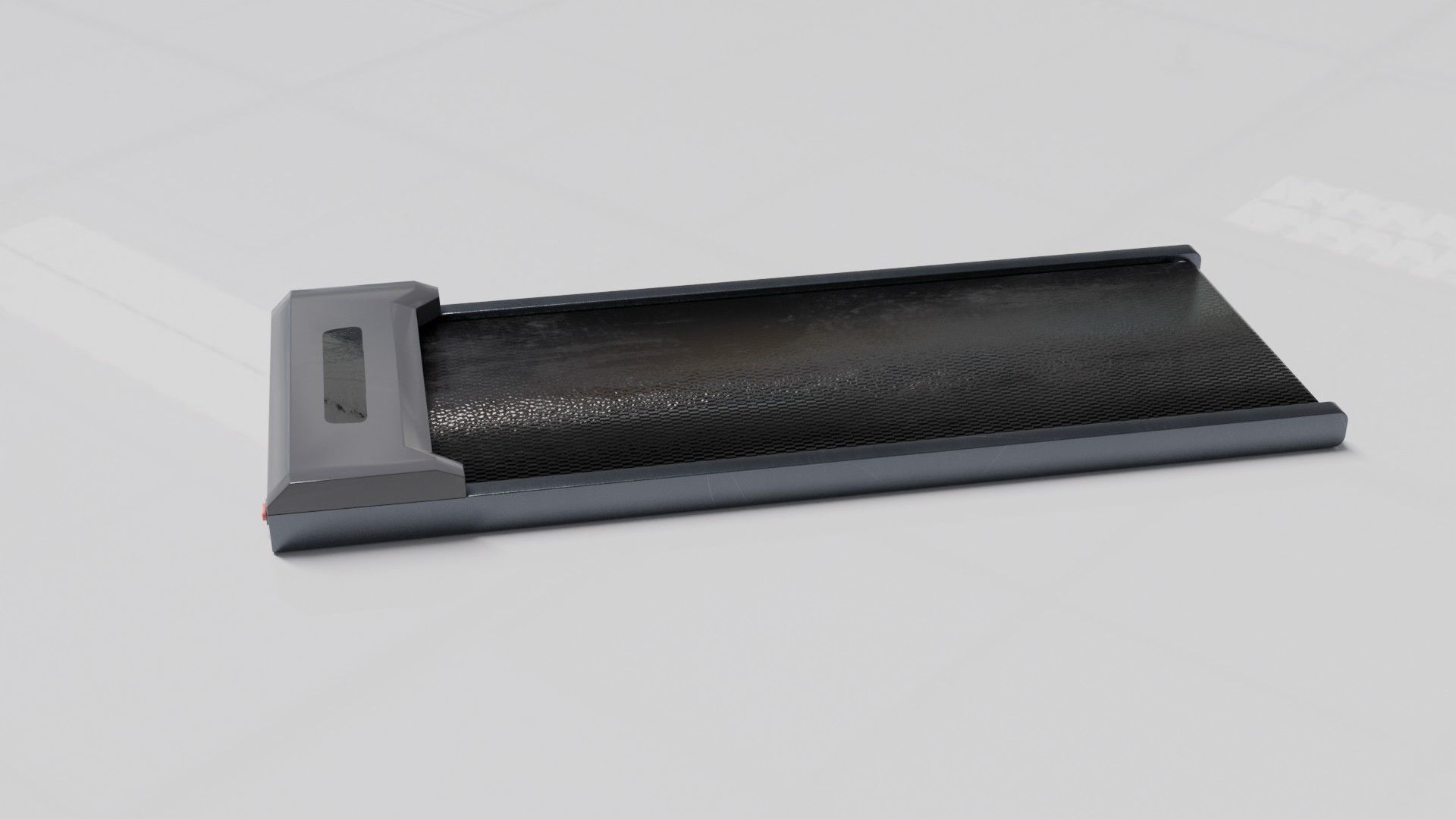 Treadmill Low-poly 3D model_4