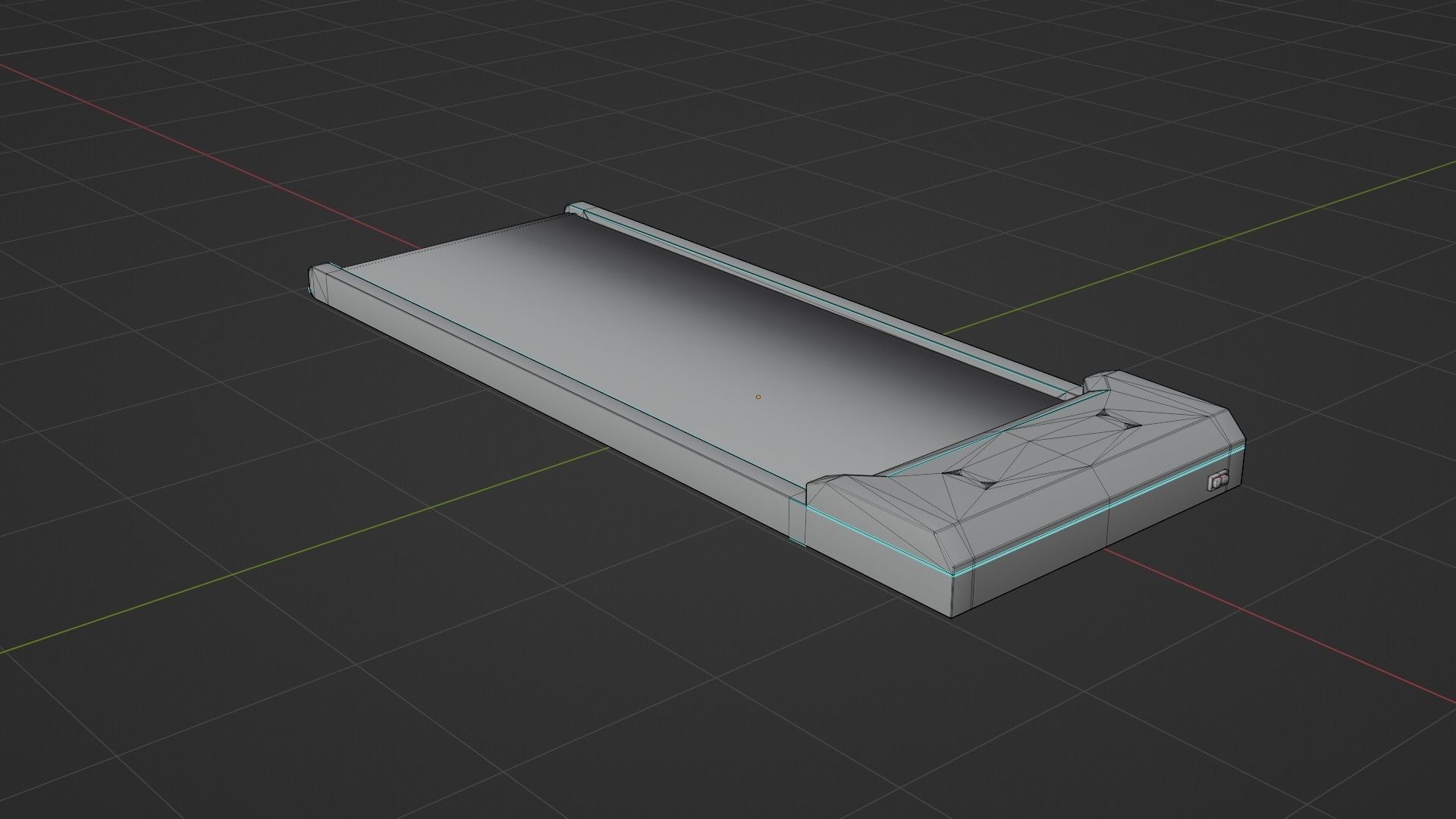 Treadmill Low-poly 3D model_15