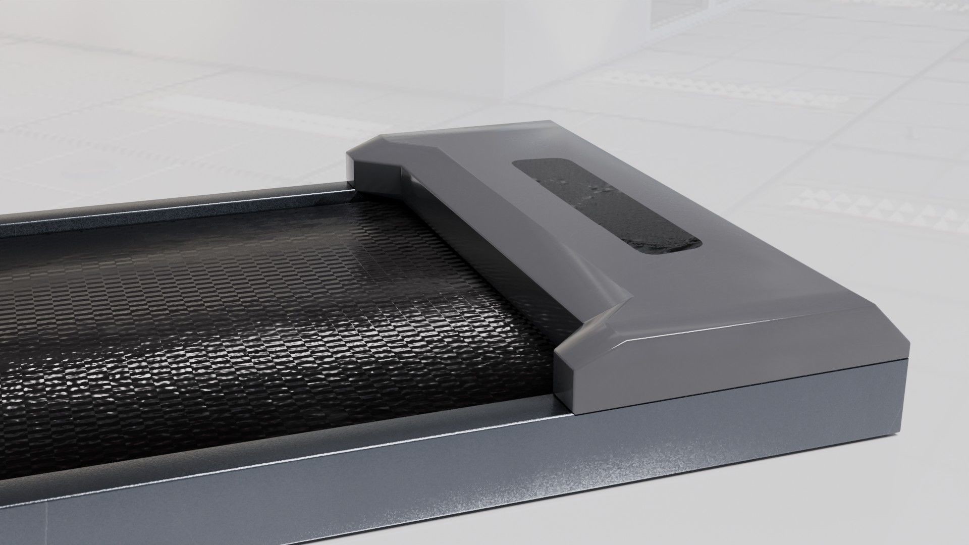 Treadmill Low-poly 3D model_2