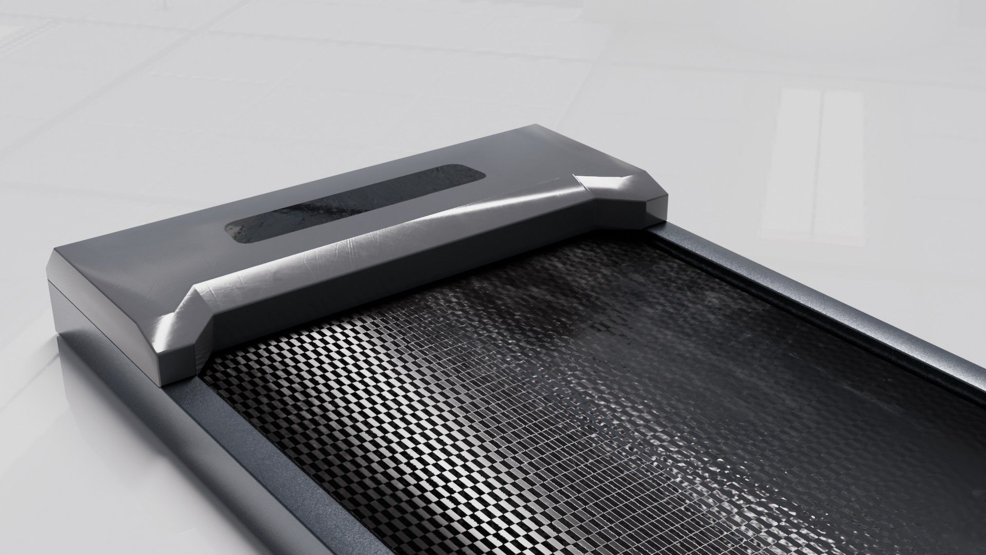 Treadmill Low-poly 3D model_7