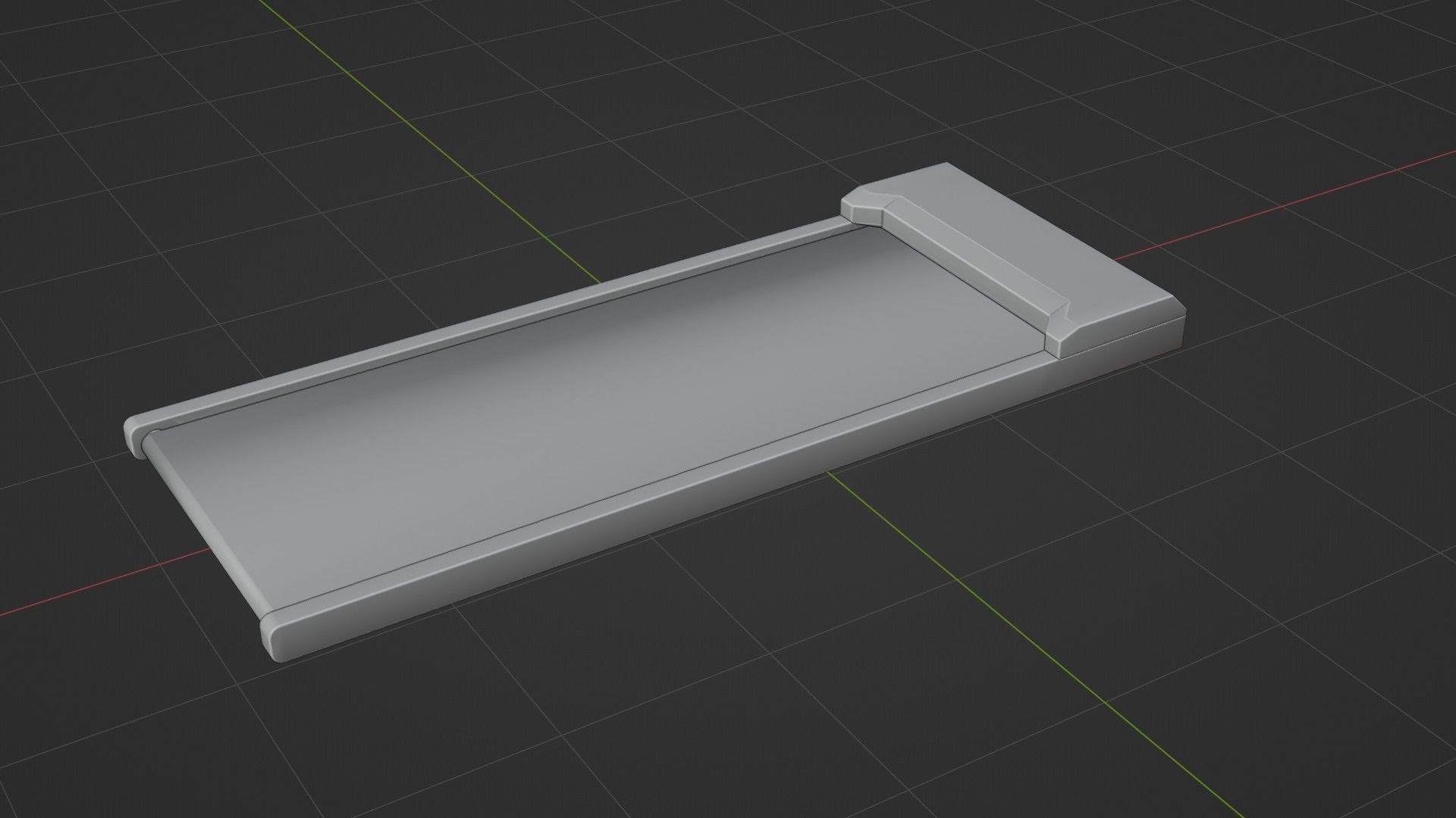 Treadmill Low-poly 3D model_14