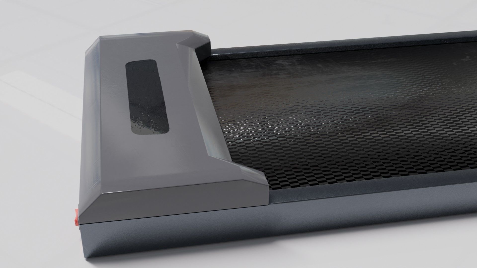 Treadmill Low-poly 3D model_5