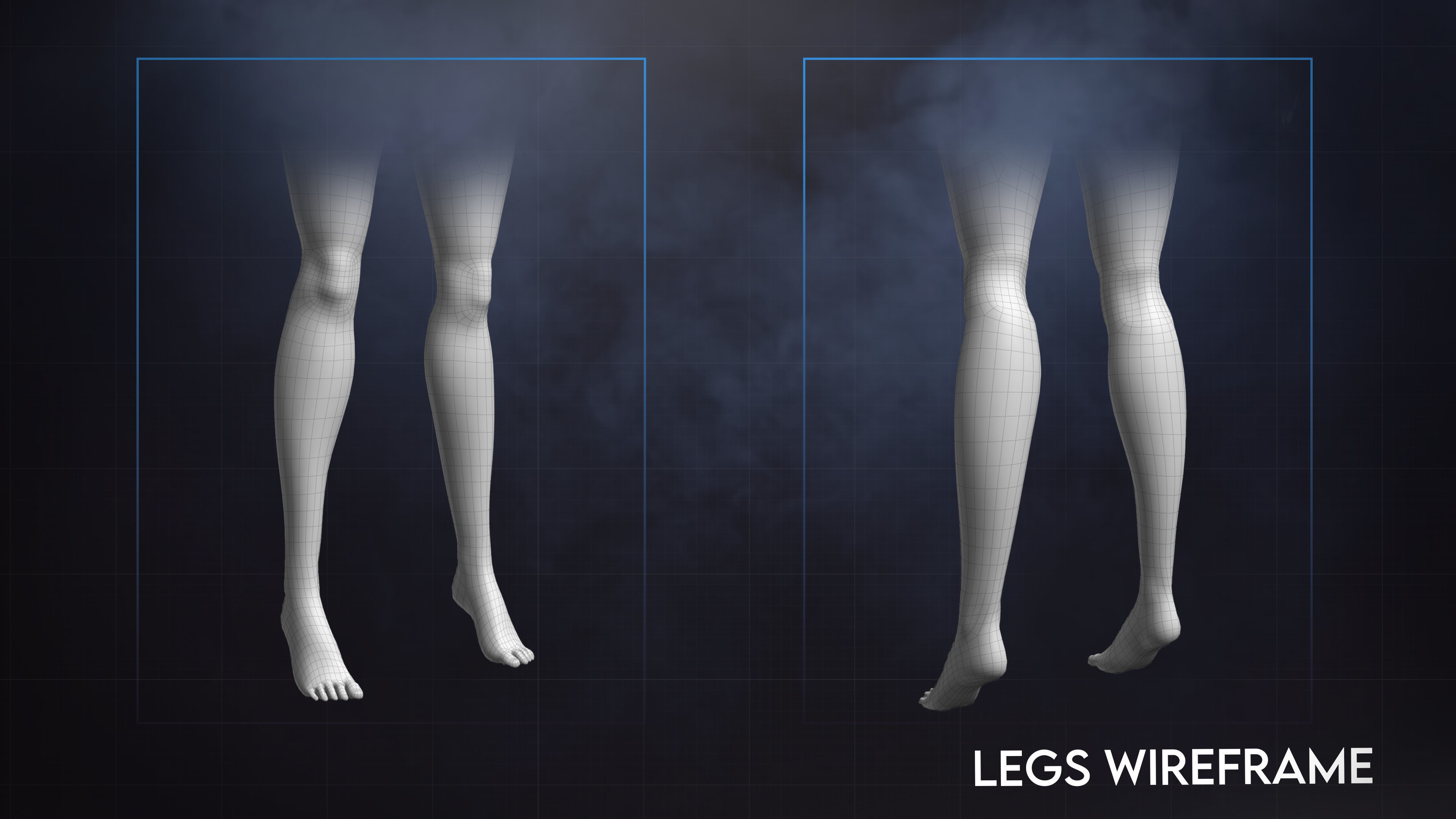 Female Base Mesh Volume 2 - Beatrice Low-poly 3D model_4