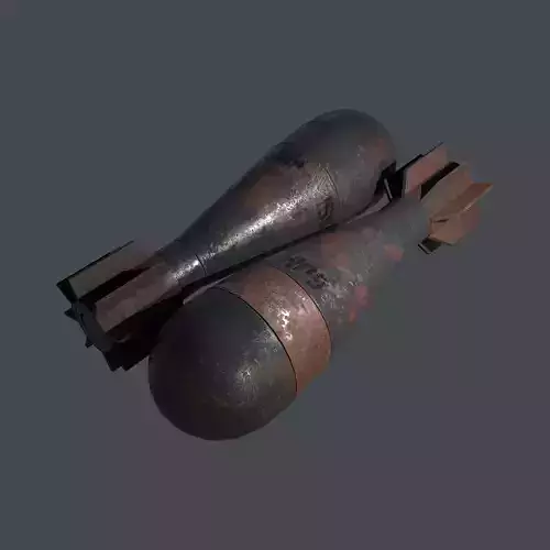 Mortar Projectile 60mm M69 3D model