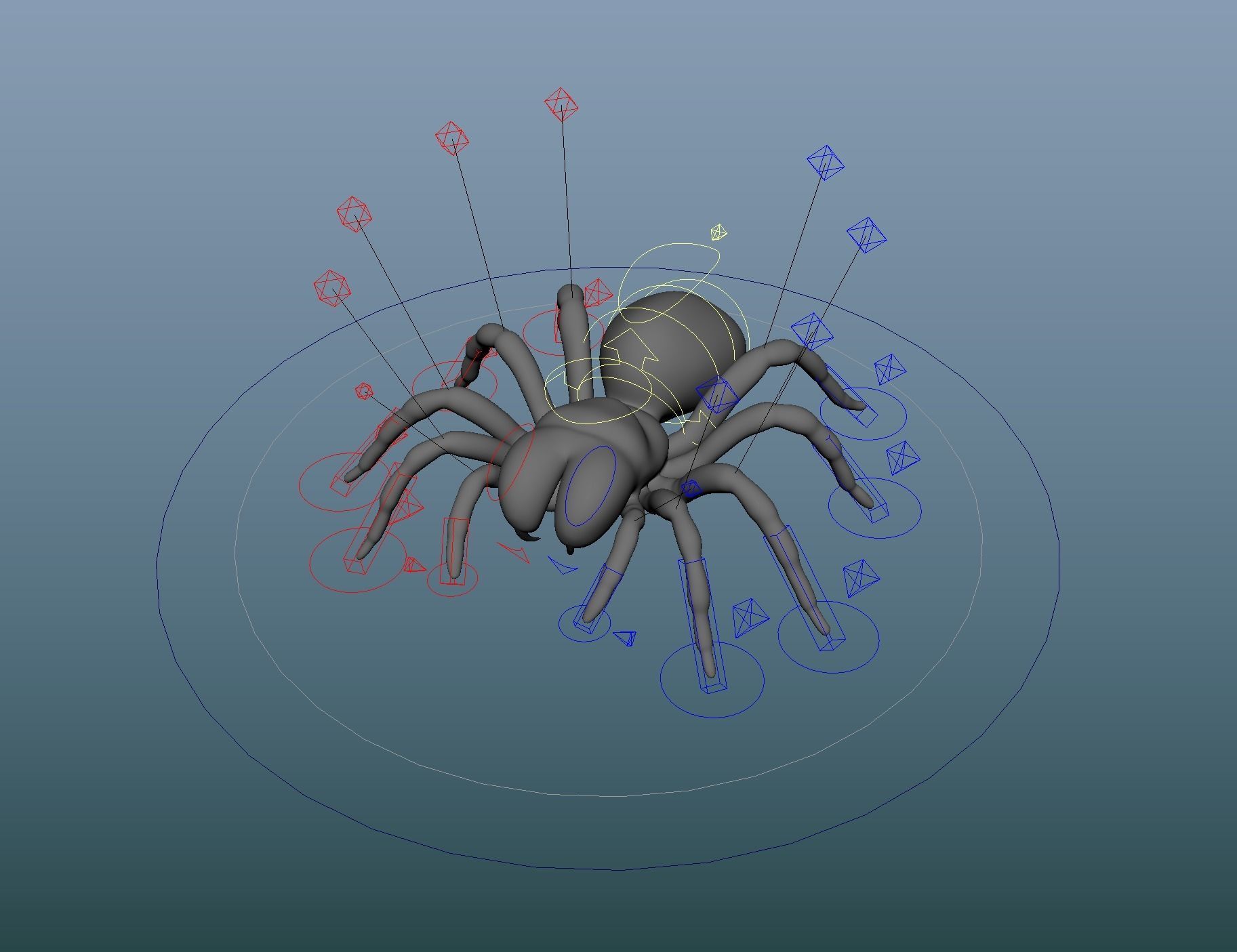 Mouse Spider Low-poly 3D model_11