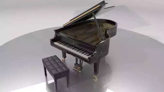 Living room Piano 3D model