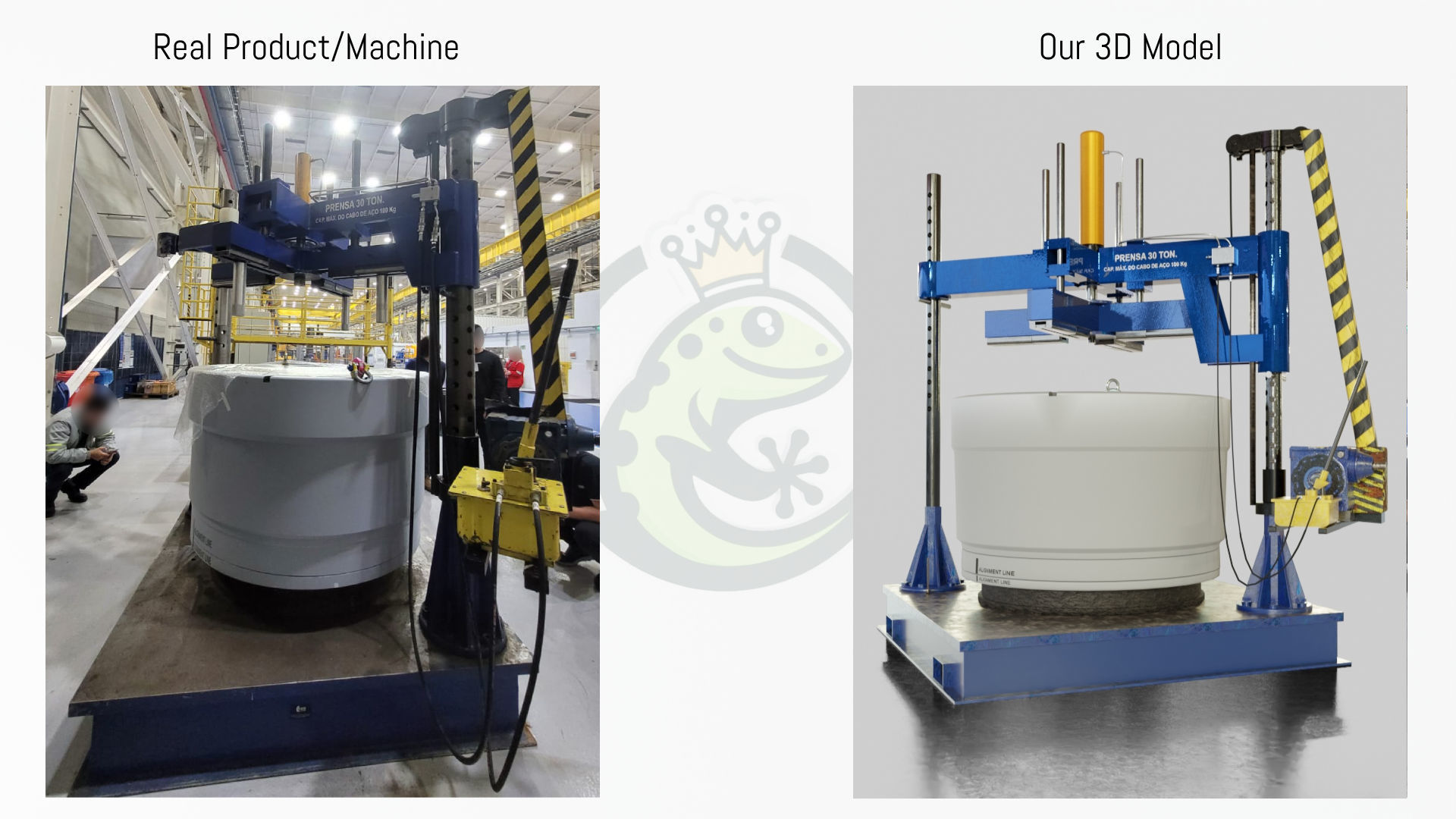Hydraulic Press and Subsea Connector Part Low-poly 3D model_2