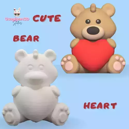 Cute Bear Heart