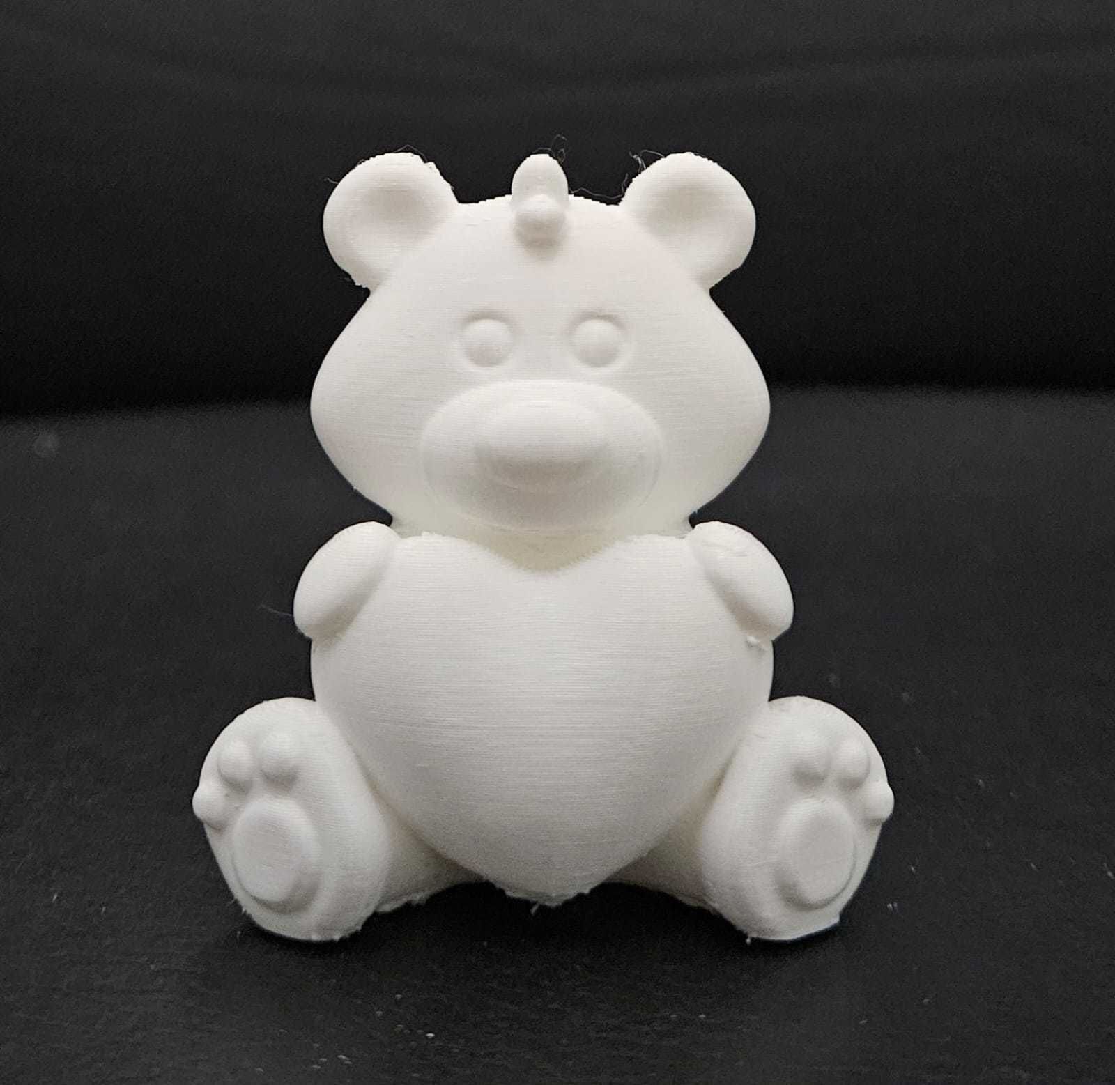 Cute Bear Heart 3D print model_5