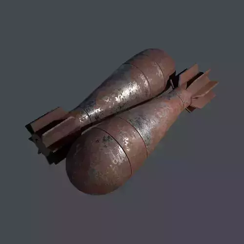 Mortar Projectile 60mm M69 3D model