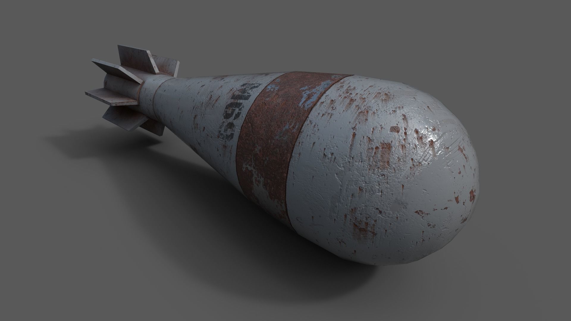 Mortar Projectile 60mm M69 3D Model Collection_22