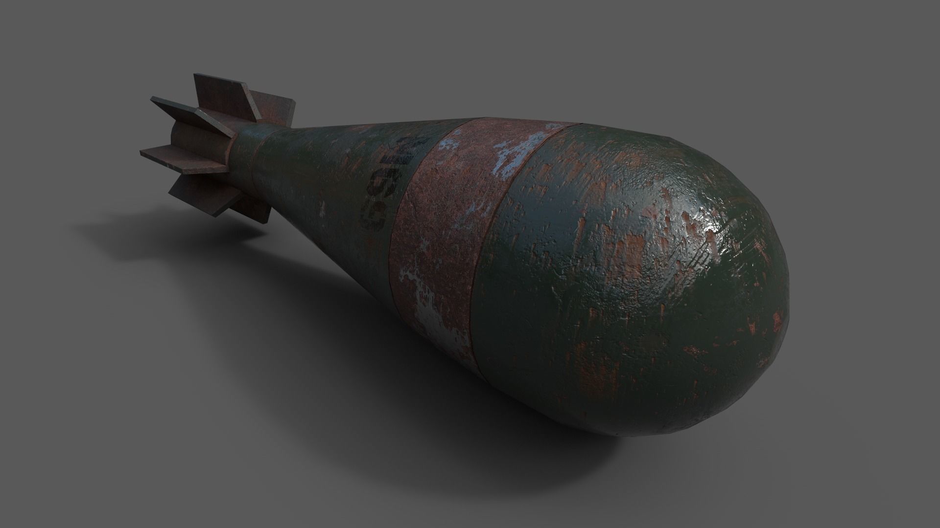 Mortar Projectile 60mm M69 3D Model Collection_24