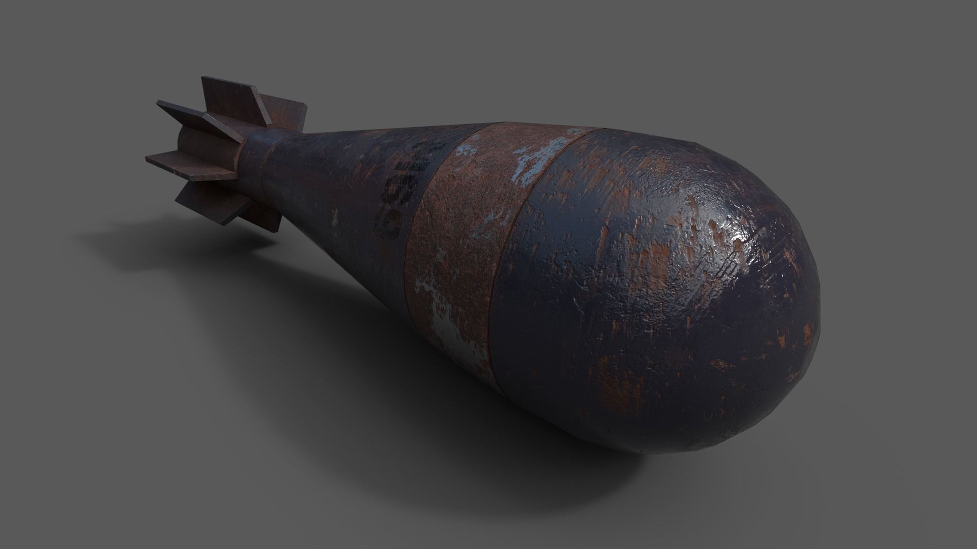 Mortar Projectile 60mm M69 3D Model Collection_23